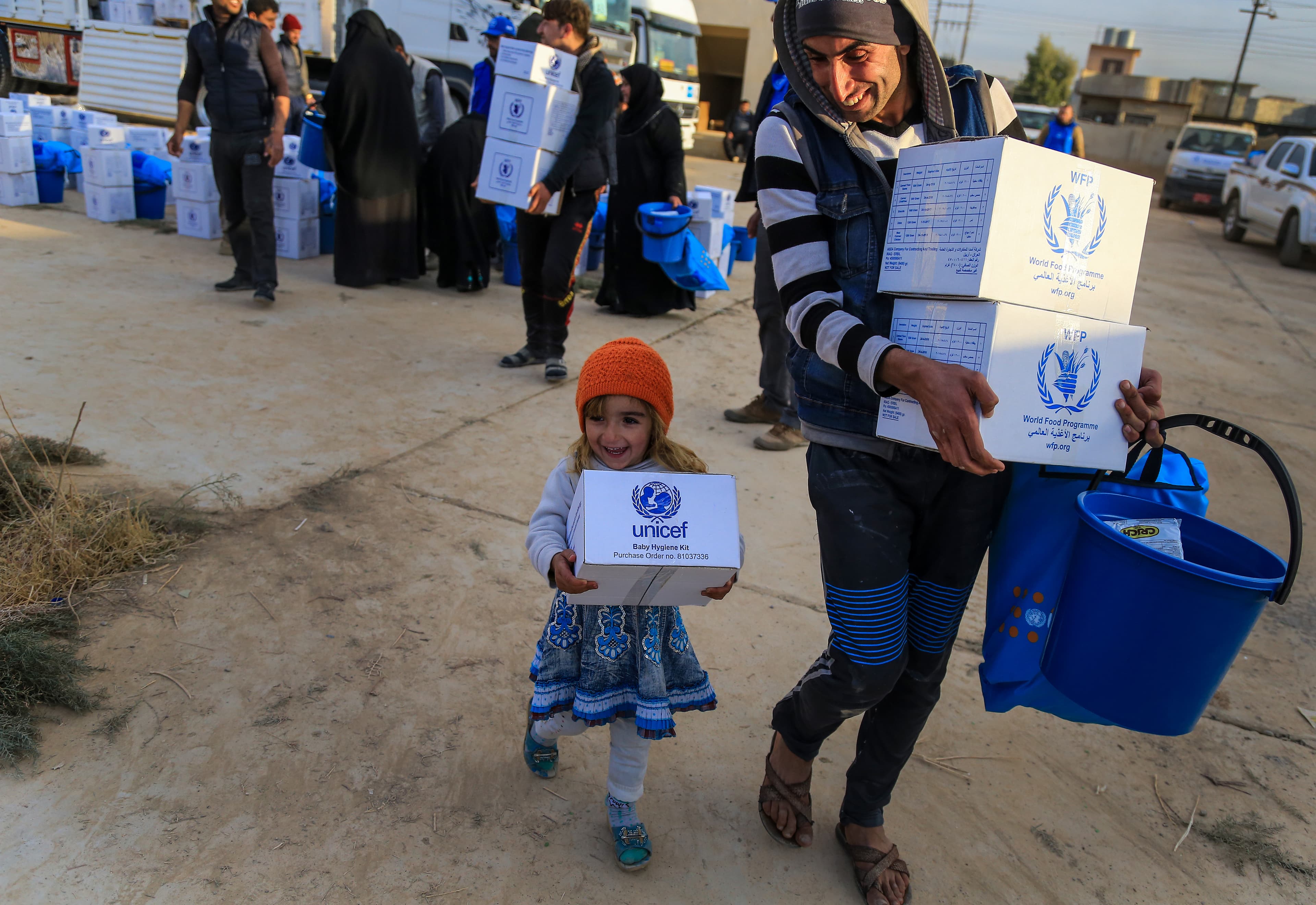 Mosul-leverans-Unicef